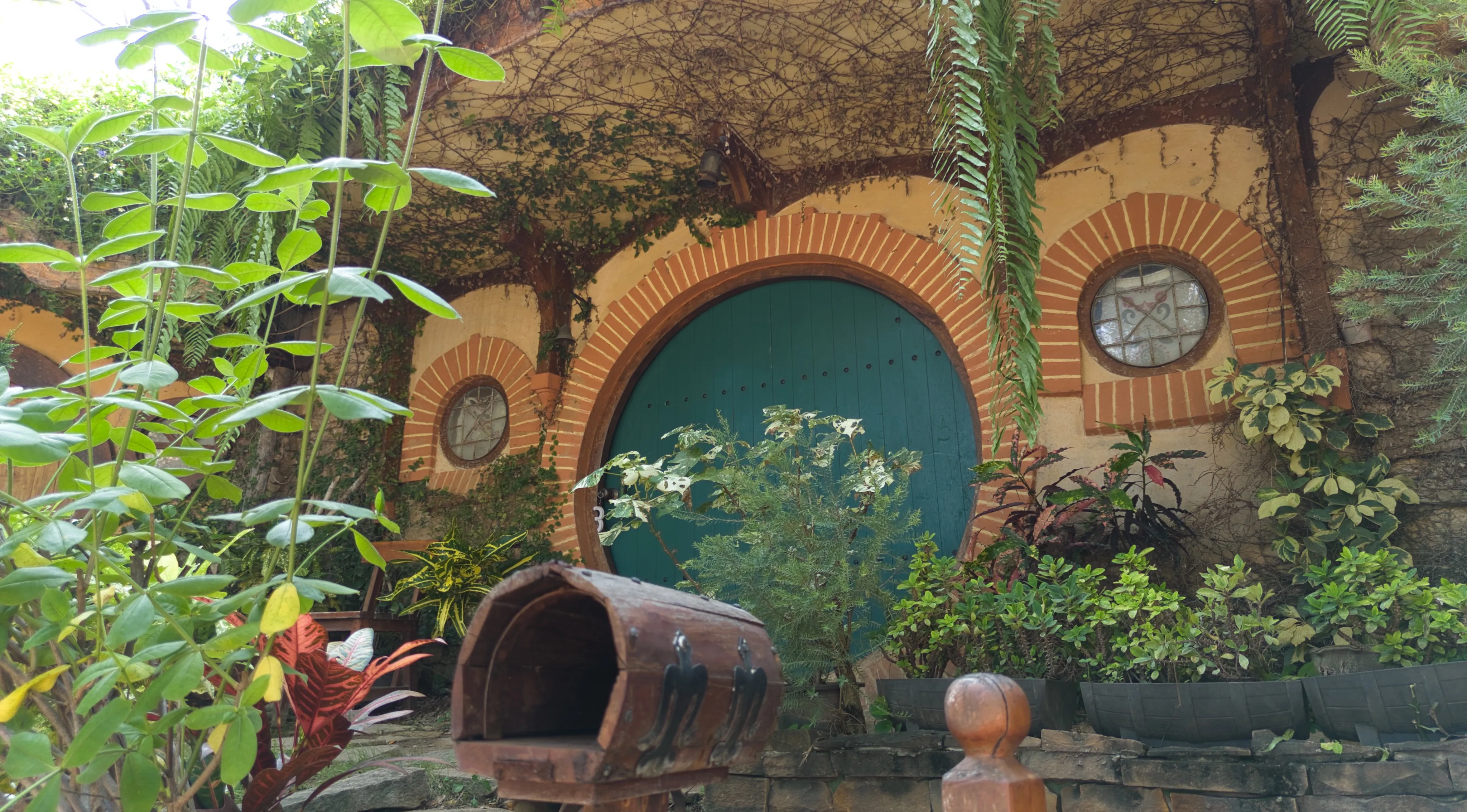 Shire Cottages aerial view