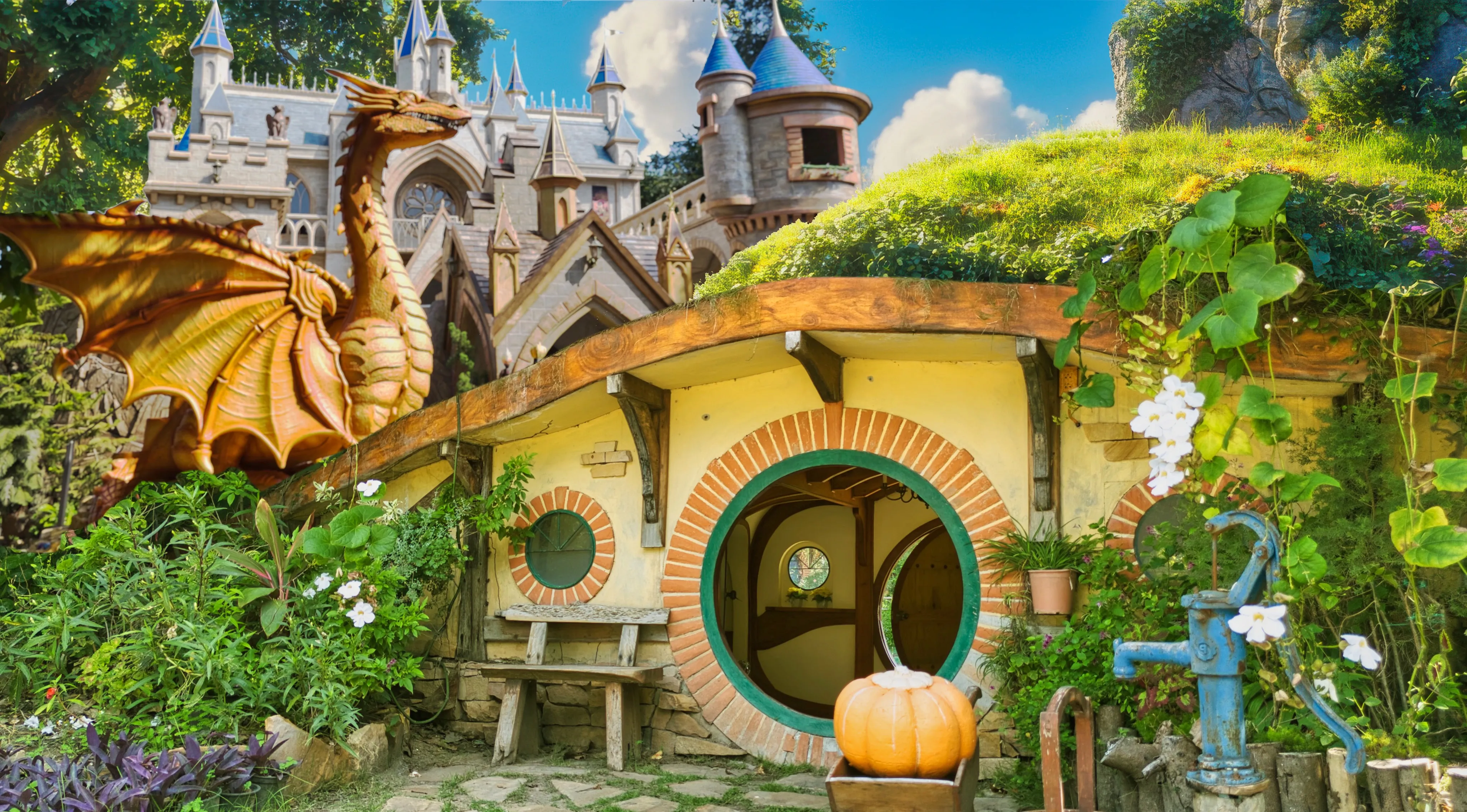 Baan Suan Noi WonderLand aerial view